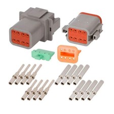 DEUTSCH DT SERIES MULTI PLUG WATERPROOF CONNECTOR 8 WAY PIN KIT