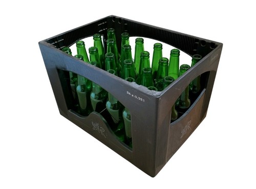 Strong plastic bottle crate - plastic,