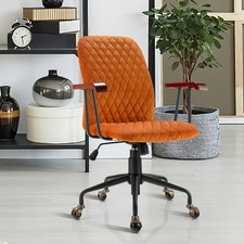 Mid back computer desk - desk, chair