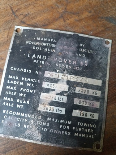 Land rover series chassis - series, 3