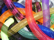 5 Yards Offcuts Tubular Crin Crinoline Ribbon Cyberlox Cat Toy Fascinator