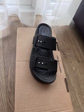 Slides Womens, Crocs Brooklyn Low Wedge Sandal, black