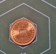 Uncirculated 1971 1/2p HALF