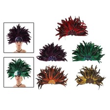 Feather Headpiece Costume Accessories Headwear Showgirl Cosplay Accessories for