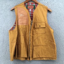 World Famous Rubberized Rainwear Fishing Vest Mens M Duck Hunt Beige Waterproof