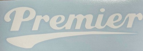 Premier bass drum - vinyl, logo