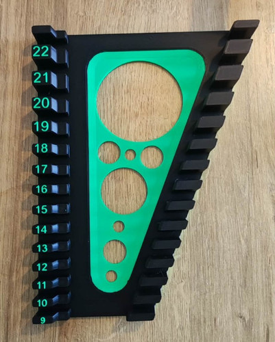 Shark teeth spanner rack - spanner,