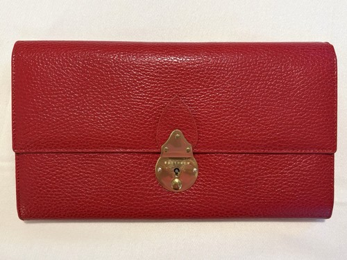 Vintage smythson red - smythson, leather
