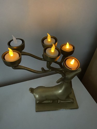 Reindeer deer brass - reindeer,