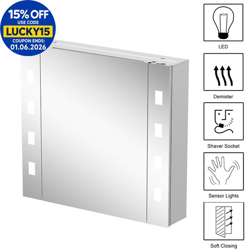 Bathroom led mirror cabinet - bathroom,
