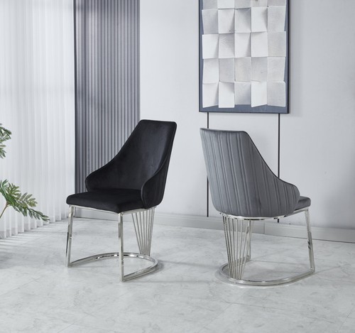 Pair lusso velvet dining - pair,