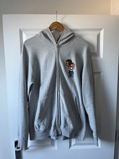 BAPE A Bathing Ape X Nintendo Mario to milo Limited Edition Mens grey Hoodie XL