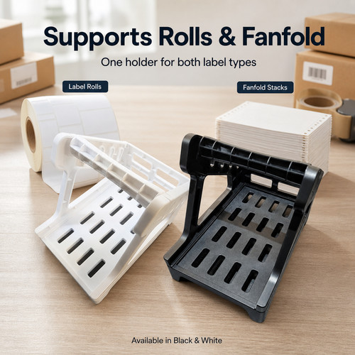 Label holder stand for - label,