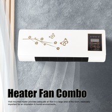 Electric Space Heater For Indoor Use With Remote Wall Mounted Heater Fan Digital