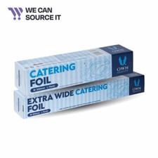 Own Identity Extra Wide Heavy Duty Aluminium Catering Foil Roll 300/450mm x 75M
