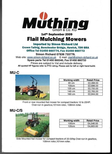Muthing flail mulching mowers - muthing,