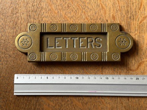 Antique victorian brass - victorian, letter
