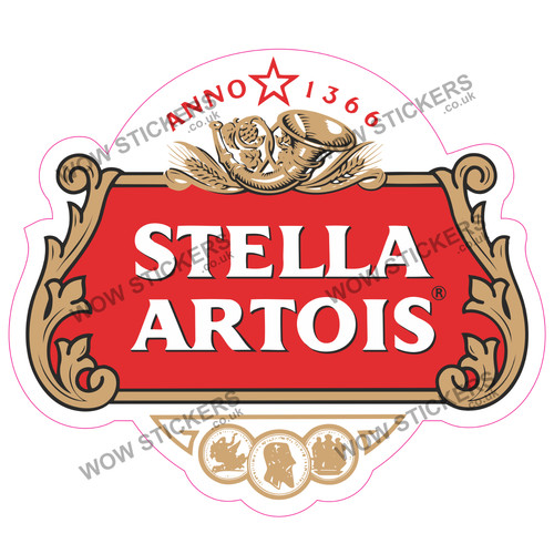 Stella artois lager sticker - lager,