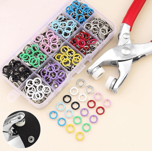 Snap button plier tool set - button,