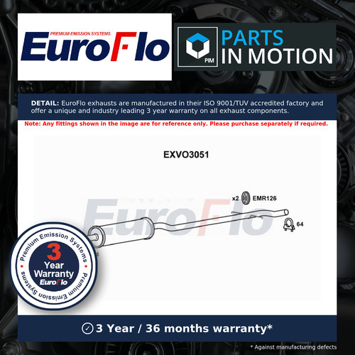 Exhaust centre box - exhaust,