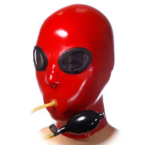 Latex gummi rubber hood mask - latex,