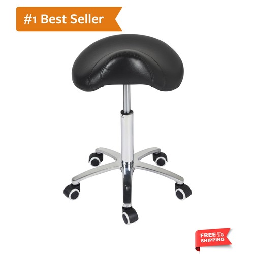 Saddle stool rolling chair - stool,