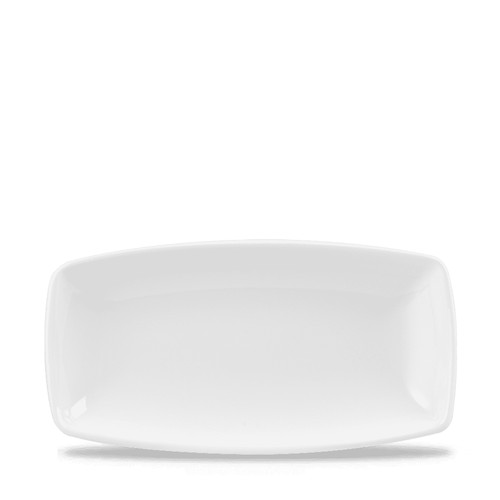 Oblong platter plate white - /plate,