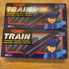 TOMY Trains Dark Blue Rails - Brand New- Rare/Vintage 2 Boxes