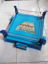 RING WRESTLING - WWF HASBRO TITAN SPORT - VINTAGE 1989 - PALI BLU CORDE ORIGINAL
