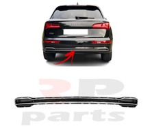 FOR AUDI Q5 17 - 21 NEW REAR BUMPER LOWER SPOILER WITH CHROME TRIM 80A807578ARN4