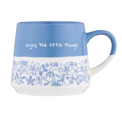 Coffee mug floral - floral, tone