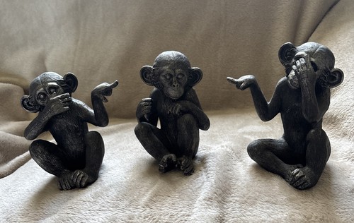 Wise monkeys ornament animal - 3,