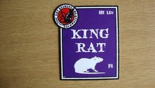 Rat Brewery - King Rat - Vintage Beer Pump Badge Sign - Excellent Condition