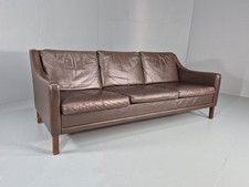 Vintage 3 Seat Leather Sofa