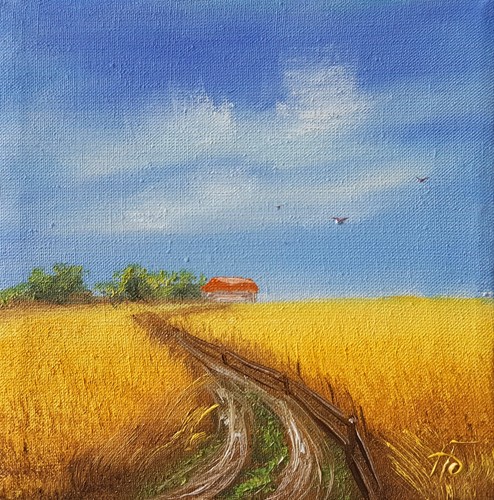 Golden wheat field original - wheat,