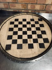 handcrafted chess board table