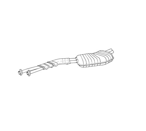 Bmw genuine rear silencer - genuine,