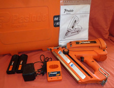 Paslode Im350/90ct  First Fix  Angled Nail Gun Kit 2 x Battery & Charger + Case