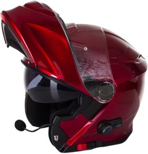 ViPER RS-V171 Blinc Bluetooth Flip-Up Motorcycle Helmet - Burgundy