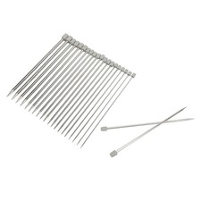 22Pcs Metal Knitting Needles Set Sturdy Durable Easy Storage For Sweater PARA