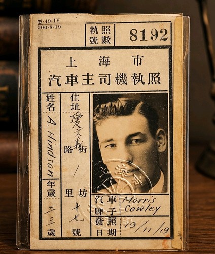 1930 shanghai china driving - shanghai,