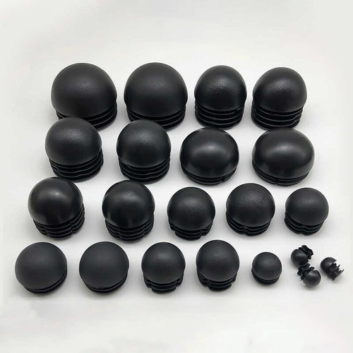 Round plastic end caps domed - end,