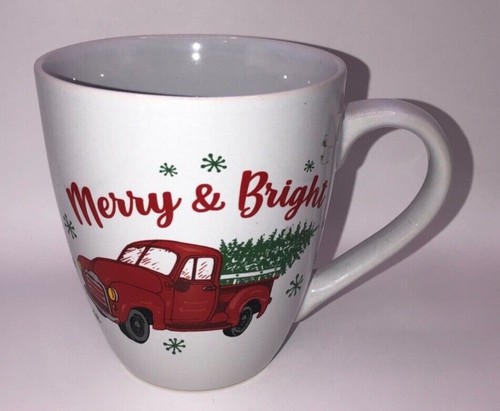 Red truck merry bright - truck,