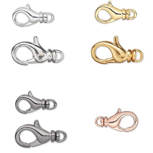 Lobster claw clasp with swivel - clasp,