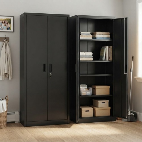 Heavy duty black metal storage - heavy-duty,