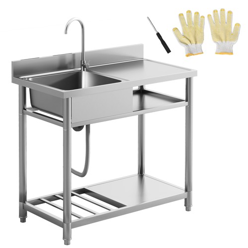Homcom outdoor kitchen - outdoor, sink