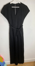 Tara Jarmon Combi-jumpsuit EU 34 UK 8 VGC wide leg party event belted textured