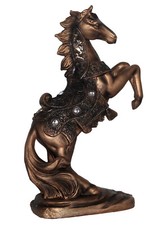  Stallion Horses Loving Playing Fighting statue 6”W x10.5”H Sculpture Statue