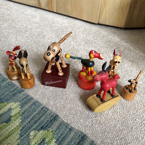 Set vintage push puppets - 7,