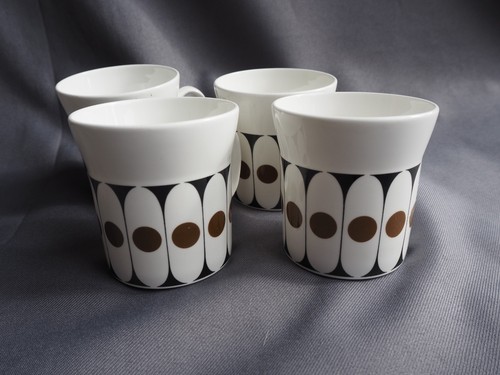 Black velvet coffee cups - black,